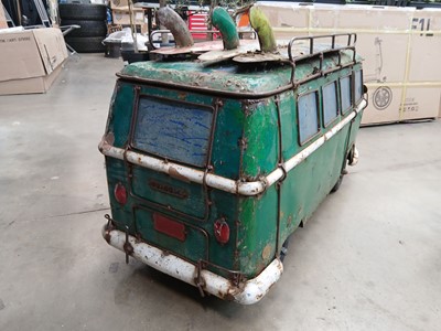 Lot 4077 - Large VW metal display model of a split screen...