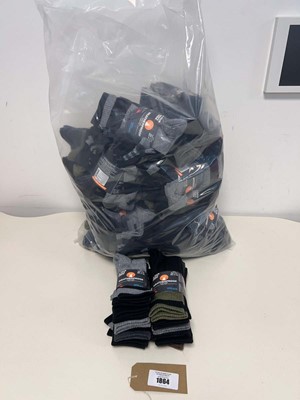 Lot 1864 - Bag containing mens crew socks by Weatherproof