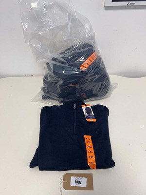 Lot 1887 - Approx. 8 Jack Wills half zip jumpers in navy