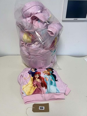 Lot 1886 - Approx. 10 girls Disney Princess plush hoodies