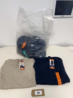 Lot 1888 - Approx. 8 Jack Wills half zip jumpers (7 in...