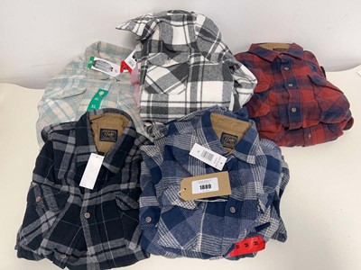 Lot 1889 - Approx. 8 mens and womens button up flannel...