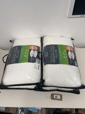Lot 1901 - 4 Snuggle Down Bliss Bamboo Touch memory foam...