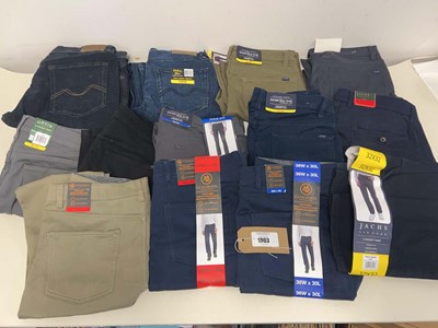 Lot 1903 - Approx 14 pairs of mens trousers and jeans...