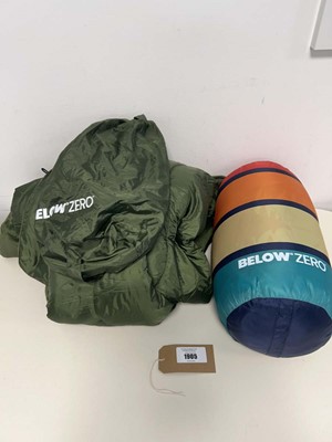 Lot 1905 - Bag containing 2 sleeping bags by Below Zero