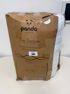 Lot 1908 - Panda London memory foam bamboo mattress...