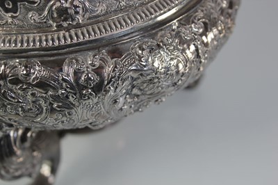 Lot 323 - A 19th century spirit kettle or samovar...
