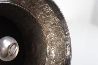Lot 323 - A 19th century spirit kettle or samovar...