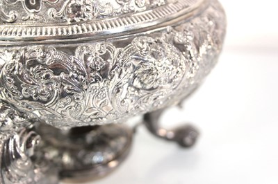 Lot 323 - A 19th century spirit kettle or samovar...