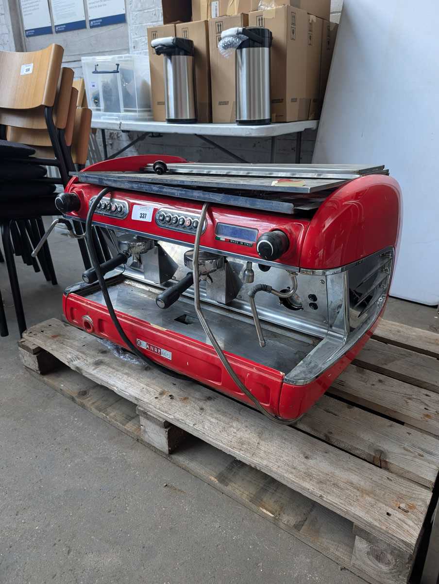 Lot 337 - Sanremo 2 group coffee machine with group...
