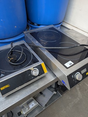 Lot 333 - Buffalo double induction hob and single hob