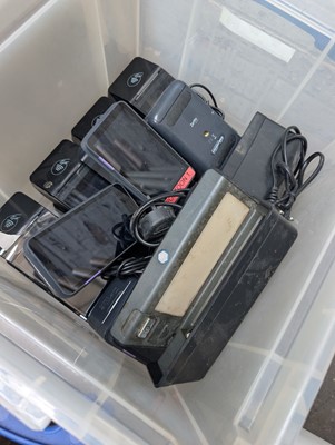 Lot 347 - Box of card reading devices and note checkers