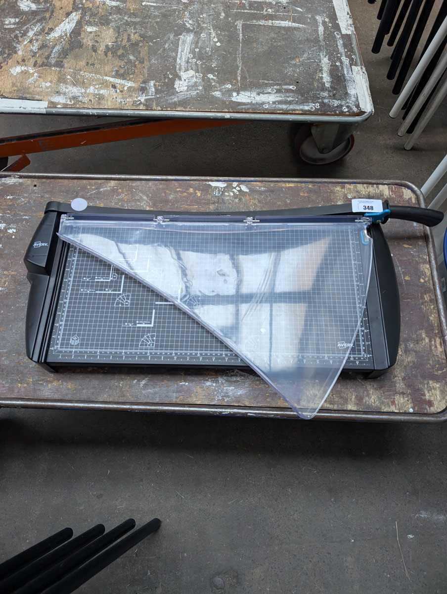 Lot 348 - Hand operated paper guillotine