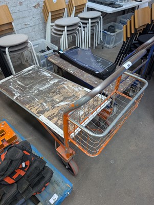 Lot 350 - Orange 4 wheel barrow