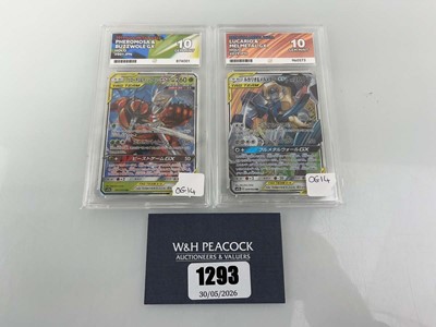 Lot 1293 - (2) 2019 Pokémon Full Metal Wall #001 JPN -...