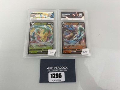 Lot 1295 - (2) 2022 Pokémon Lucario VStar Deck #004 JPN -...