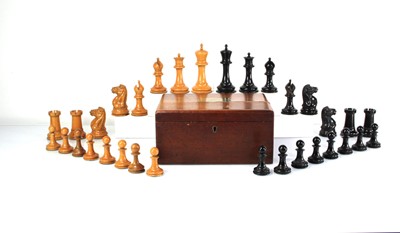 Lot 124 - An early set of Jaques 'Staunton' chessmen of...