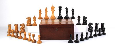 Lot 124 - An early set of Jaques 'Staunton' chessmen of...