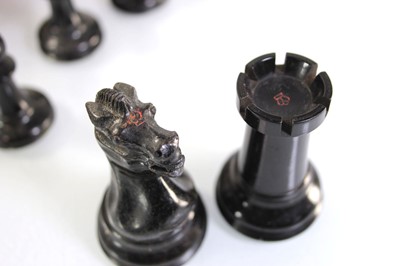Lot 124 - An early set of Jaques 'Staunton' chessmen of...