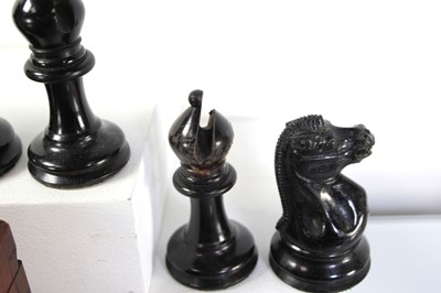 Lot 124 - An early set of Jaques 'Staunton' chessmen of...