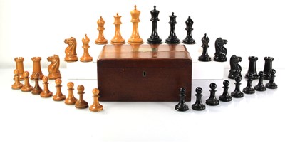 Lot 124 - An early set of Jaques 'Staunton' chessmen of...