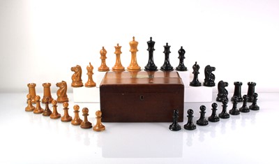 Lot 124 - An early set of Jaques 'Staunton' chessmen of...