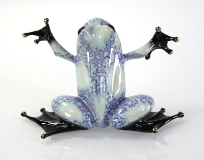 Lot 52 - A lost-wax bronze with hand-coloured patina by...