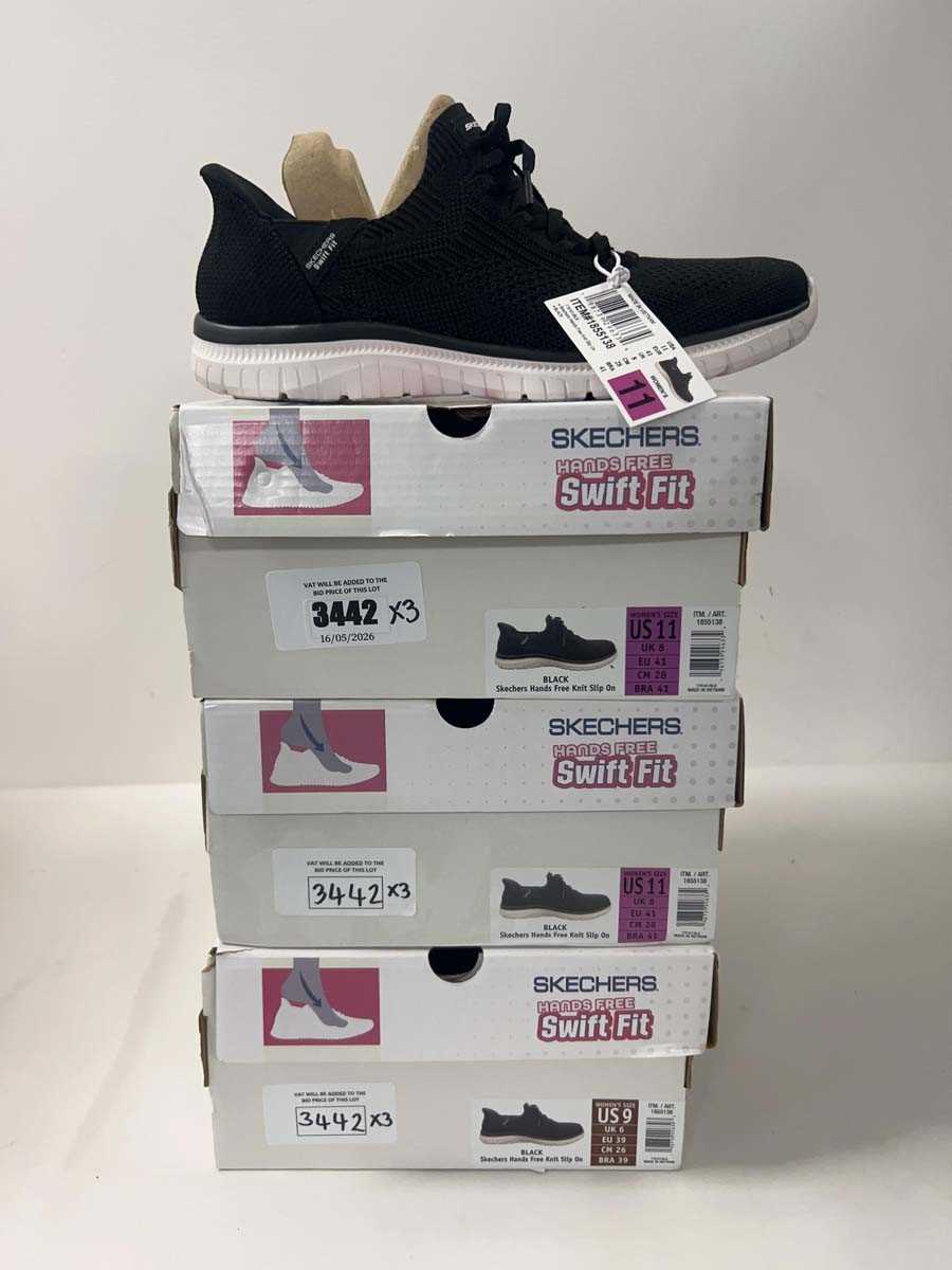 Lot 3442 - 3x Sketchers ladies hands free swift fit...