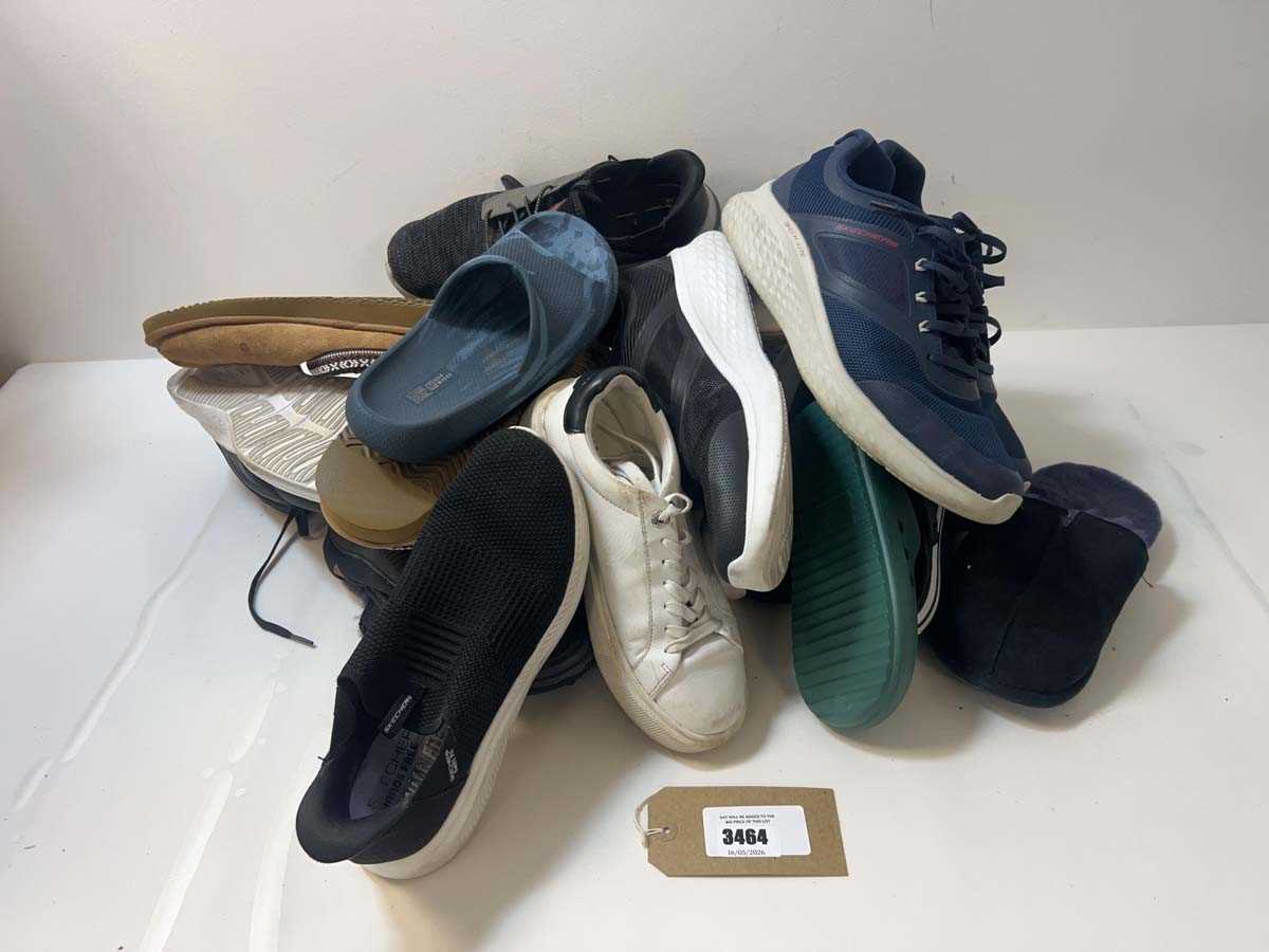 Lot 3464 - Assorted used and odd shoes