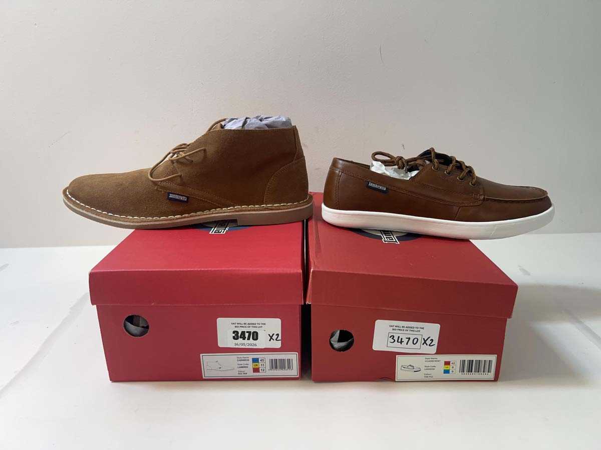 Lot 3470 - 2x Lambretta men's shoes Vulkan boat/Chiswick...