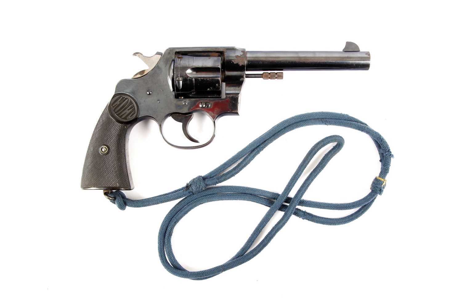 Lot 404 - (S5) .455 Colt New Service Revolver Retailed...