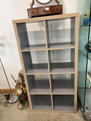Lot 1019 - Modern grey open storage unit