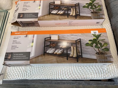 Lot 1033 - NeatFreak shoe storage bench, boxed