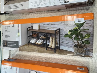 Lot 1034 - NeatFreak shoe storage bench, boxed