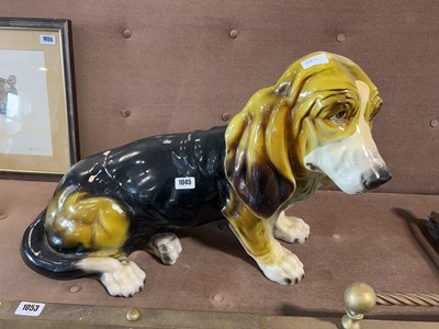 Lot 1045 - Large basset hound ornament
