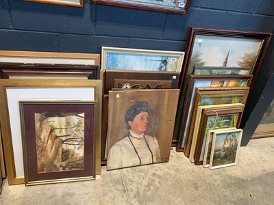 Lot 1063 - Large quantity of assorted pictures and prints,...