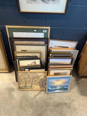 Lot 1072 - A group of approx. 24 various framed pictures