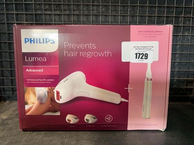 Lot 1729 - Boxed Philips Lumea hair removal device