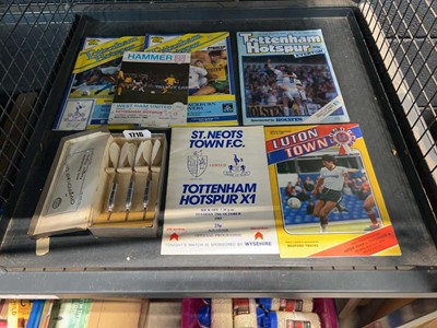 Lot 1716 - Cage of sporting memorabilia incl. 3 cased...
