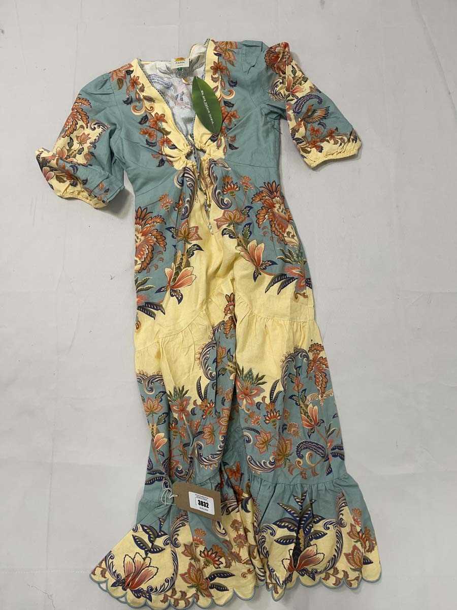 Lot 3832 - Farm Rio boho beauty butter maxi dress size...