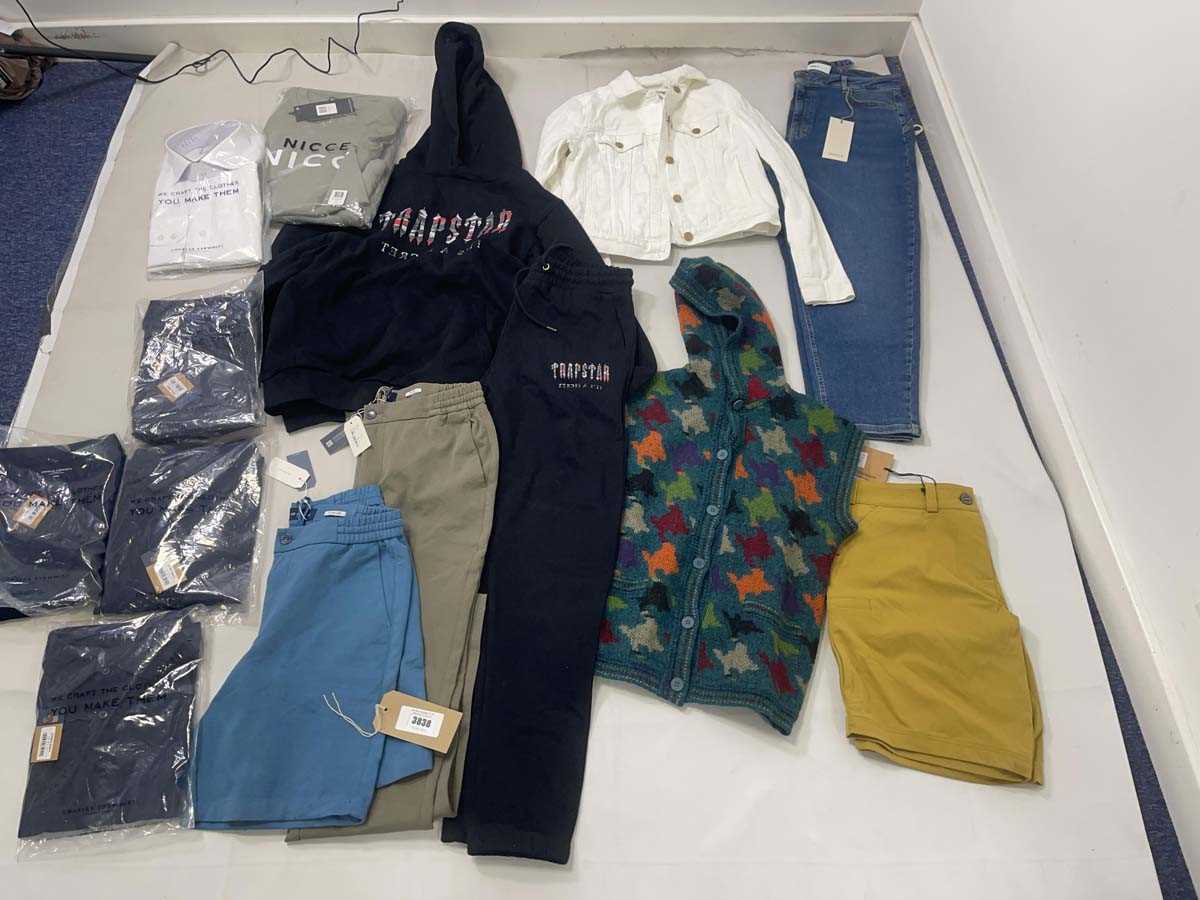 Lot 3838 - Clothing to include Mr Marvis, Trapstar,...