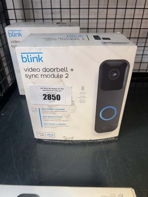 Lot 2850 - Blink Video Doorbell+Sync Module 2, boxed