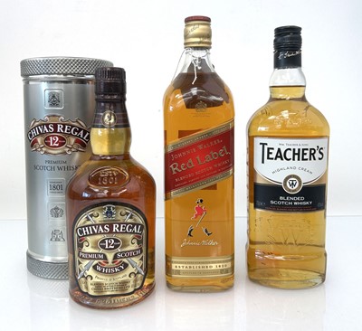 Lot 46 - 3 bottles of Blended Scotch Whisky, 1x Chivas...