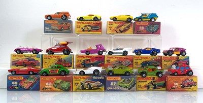 Lot 179 - Sixteen Matchbox models: 1 Mod Rod, 10 piston...