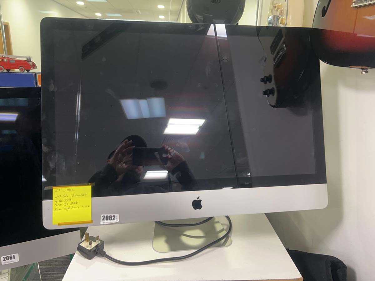 Lot 2062 - Apple iMac 27in A1312 3.2ghz i3 processor, 4GB...