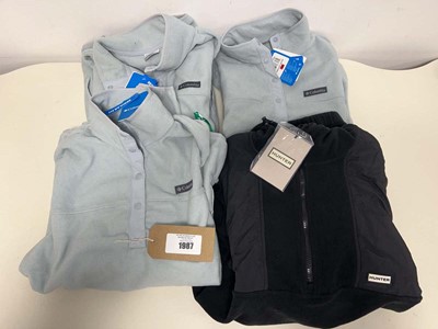 Lot 1783 - x4 fleece jackets to include Columbia & Hunter