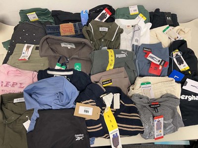 Lot 1701 - Approx. 25 branded items of clothing to...