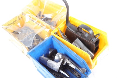 Lot 1559 - Two mini stacking boxes of trigger levers, etc....