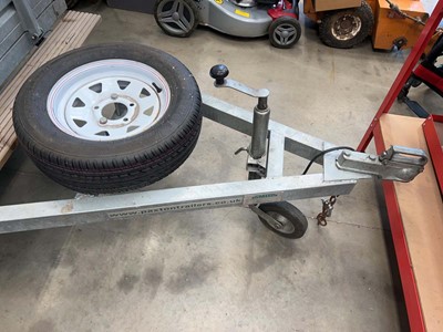 Lot 4601 - Paxton single axle trailer plus spare wheel