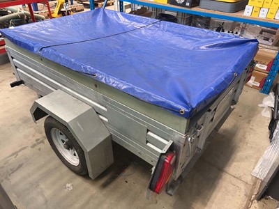 Lot 4601 - Paxton single axle trailer plus spare wheel